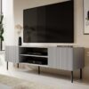 Modern Gri Metal Ayaklı 180 cm TV Ünitesi Modern Gri Metal Ayaklı 180 cm TV Ünitesi