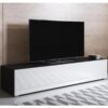 Siyah Beyaz Modern Endüstriyel Ahşap TV Ünitesi 160 cm Siyah Beyaz Modern Endüstriyel Ahşap TV Ünitesi 160 cm