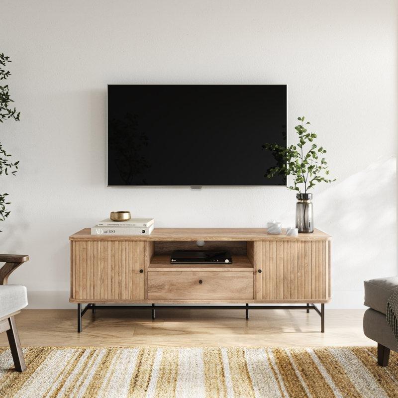 Siyah ve Açık Kahverengi Endüstriyel Ahşap Metal Ayaklı TV Ünitesi 150x39x54 cm – 79243 Siyah ve Açık Kahverengi Endüstriyel Ahşap Metal Ayaklı TV Ünitesi 150x39x54 cm – 79243