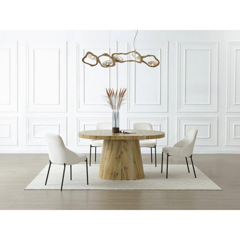 Açılır Yuvarlak Yemek Masası 300 cm MDF Açık Doğal Renk – 83047 Açılır Yuvarlak Yemek Masası 300 cm MDF Açık Doğal Renk – 83047