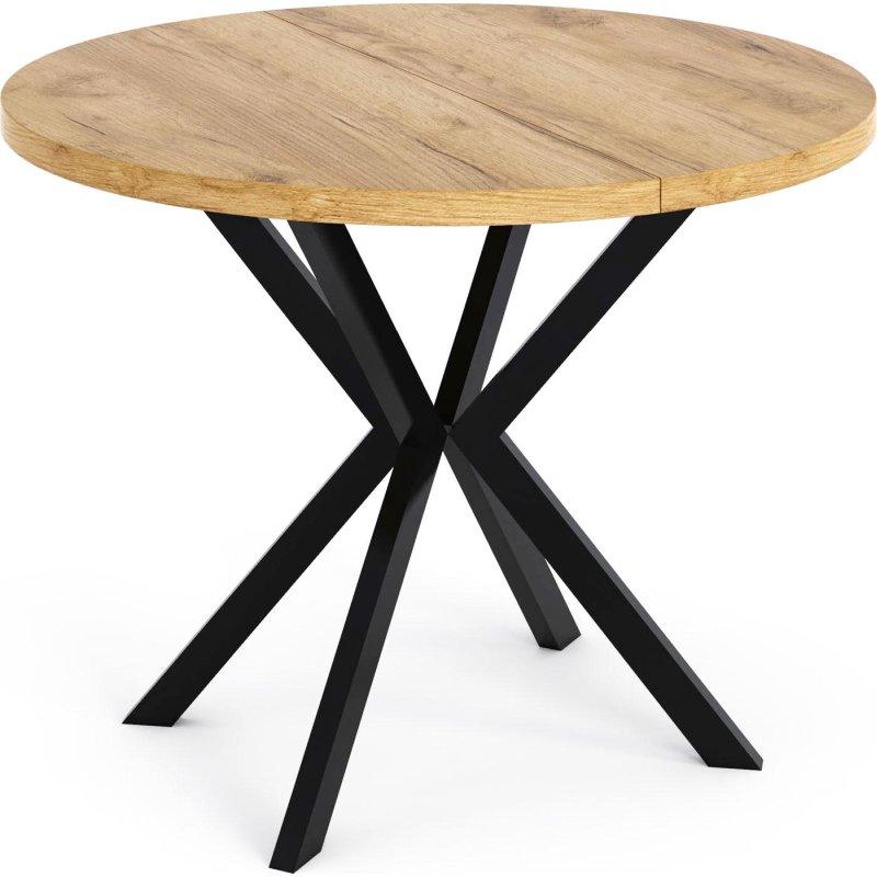 Açılır Yuvarlak Yemek Masası Endüstriyel Ahşap 100 cm – 82576 Açılır Yuvarlak Yemek Masası Endüstriyel Ahşap 100 cm – 82576