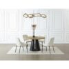 Açılır Yuvarlak Yemek Masası MDF ve Metal 240×120 cm Doğal Açık Renk – 83038