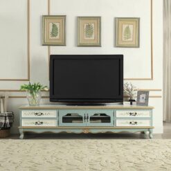 Amerikan Tarzı El Boyalı Desen Renkli TV Ünitesi 200x50x49 cm – 80311