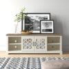 Aynalı Kapılı Endüstriyel Ahşap TV Ünitesi 173x43x60 cm – 80056