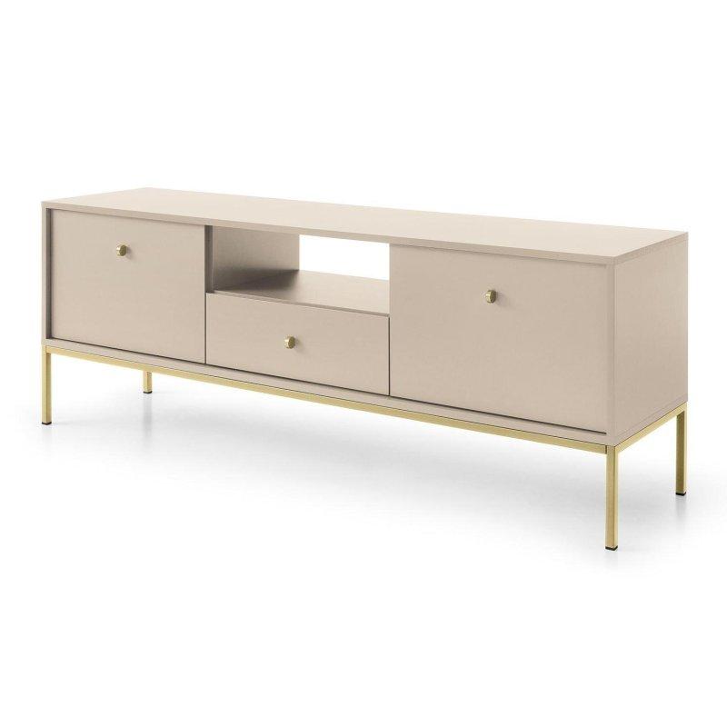Beige Kumsal Renkli Gold Ayaklı Vitrinli TV Ünitesi 154×56 cm – 82234 Beige Kumsal Renkli Gold Ayaklı Vitrinli TV Ünitesi 154×56 cm – 82234
