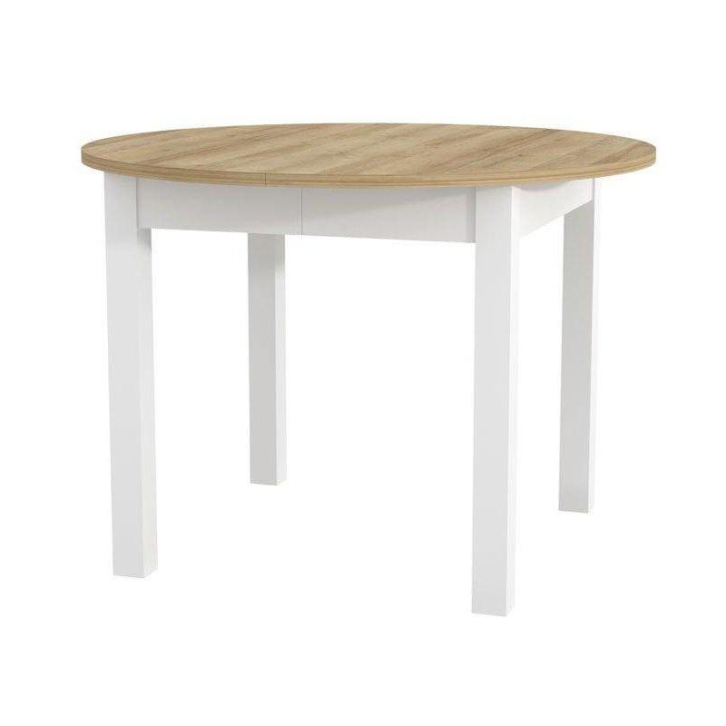 Beyaz Ayaklı Riviera Meşe Açılır Yemek Masası 105×105 cm – 82906 Beyaz Ayaklı Riviera Meşe Açılır Yemek Masası 105×105 cm – 82906