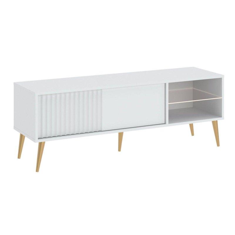 Beyaz Barcelona Vitrinli TV Ünitesi 135 cm Gold Ayaklı – 82276 Beyaz Barcelona Vitrinli TV Ünitesi 135 cm Gold Ayaklı – 82276