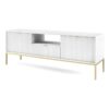 Beyaz Gold Çerçeveli Vitrinli TV Ünitesi 154×56 cm – 82270 Beyaz Gold Çerçeveli Vitrinli TV Ünitesi 154×56 cm – 82270