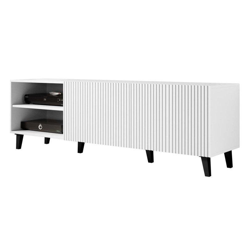 Beyaz Laminalı 150 cm TV Ünitesi Siyah Ayaklı – 80512 Beyaz Laminalı 150 cm TV Ünitesi Siyah Ayaklı – 80512