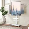 Beyaz Metal Tekerlekli TV Standı 60 cm Genişlik 32-70 İnç Uyumlu – 81415 Beyaz Metal Tekerlekli TV Standı 60 cm Genişlik 32-70 İnç Uyumlu – 81415