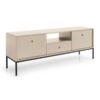 Beż Piaskowy Vitrinli TV Ünitesi 153×56 cm Siyah Metal Ayaklı – 82168 Beż Piaskowy Vitrinli TV Ünitesi 153×56 cm Siyah Metal Ayaklı – 82168