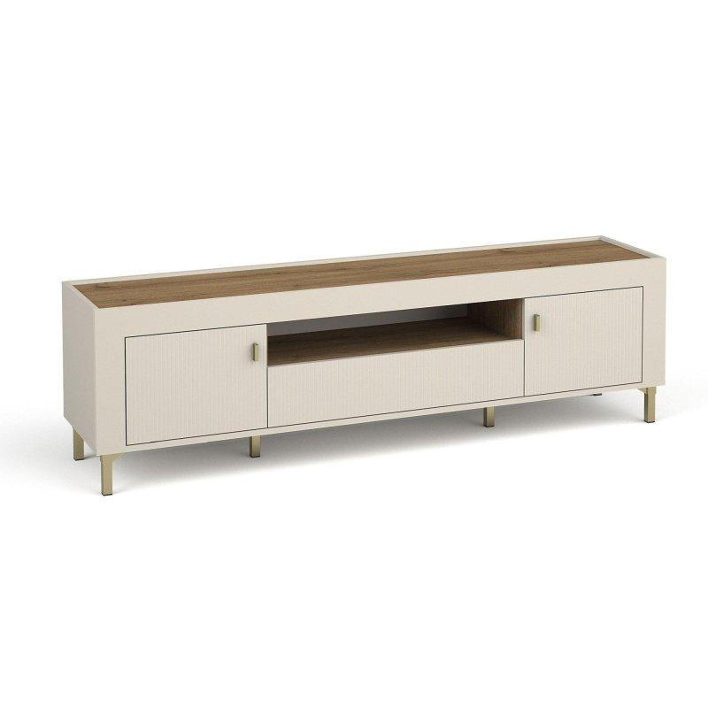 Cashmere Renkli Vitrinli TV Ünitesi 177×52 cm Whisky Meşe Blatlı – 82231 Cashmere Renkli Vitrinli TV Ünitesi 177×52 cm Whisky Meşe Blatlı – 82231