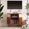 Ceviz Rengi Endüstriyel Ahşap Plak Dolabı 90x40x77 cm Şarj İstasyonlu – 81718 Ceviz Rengi Endüstriyel Ahşap Plak Dolabı 90x40x77 cm Şarj İstasyonlu – 81718