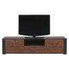 Ceviz Renginde Siyah Çerçeveli TV Ünitesi 50 cm Yüksekliğinde – 82003