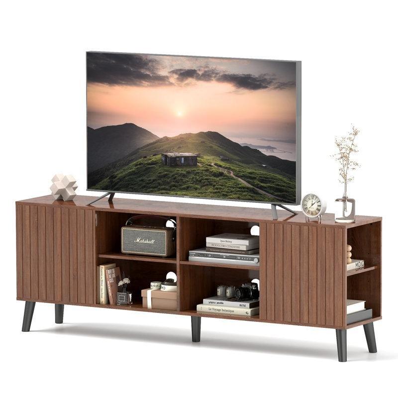 Çizgili Tasarımlı Orta Yüzyıl Modern Tv Konsolu 178 cm – 80869 Çizgili Tasarımlı Orta Yüzyıl Modern Tv Konsolu 178 cm – 80869