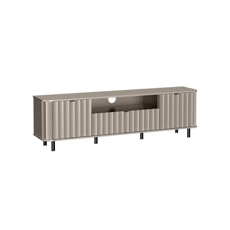 Clay Gray Renkli Modern TV Ünitesi 196 cm Açık Raflı ve Kapalı Depolama Alanıyla – 82171 Clay Gray Renkli Modern TV Ünitesi 196 cm Açık Raflı ve Kapalı Depolama Alanıyla – 82171