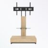 Doğal Ahşap Metal Çerçeveli Tekerlekli TV Standı 80x40x174 cm – 81403 Doğal Ahşap Metal Çerçeveli Tekerlekli TV Standı 80x40x174 cm – 81403