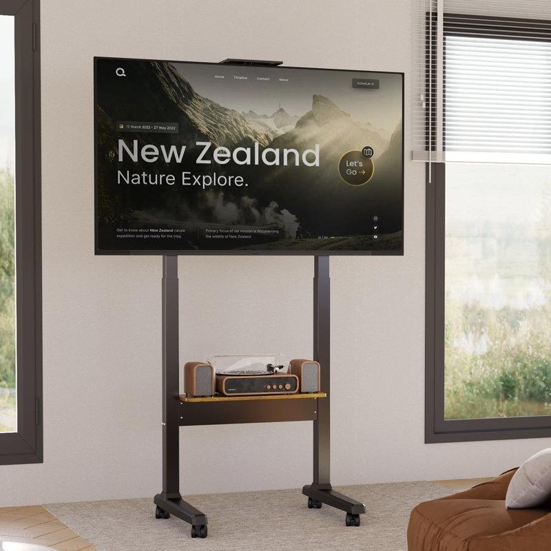 Elektrikli Yükseklik Ayarlı Metal Tekerlekli TV Standı 75 cm – 81352 Elektrikli Yükseklik Ayarlı Metal Tekerlekli TV Standı 75 cm – 81352