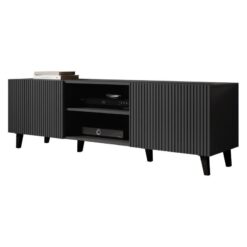 Gri Renkli 150 cm TV Ünitesi Açık Raf Tasarımı – 80524