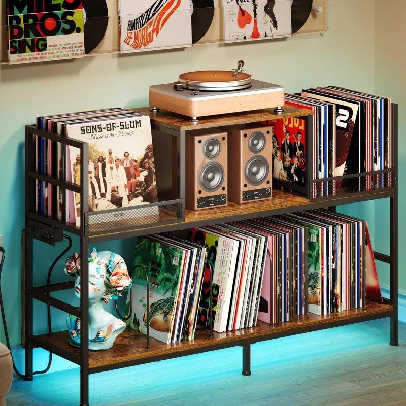 Kahverengi Endüstriyel Ahşap Plak Dolabı 116 cm Genişlik LED Aydınlatma ve Güç Prizli – 81631 Kahverengi Endüstriyel Ahşap Plak Dolabı 116 cm Genişlik LED Aydınlatma ve Güç Prizli – 81631