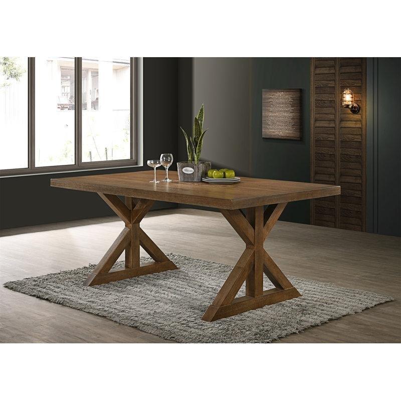 Kahverengi Endüstriyel Ahşap X Ayaklı Dikdörtgen Yemek Masası 183×107 cm – 82519 Kahverengi Endüstriyel Ahşap X Ayaklı Dikdörtgen Yemek Masası 183×107 cm – 82519