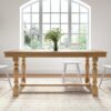 Kahverengi Masif Ahşap Yemek Masası 170x85x76 cm Trestle Tasarım – 82498 Kahverengi Masif Ahşap Yemek Masası 170x85x76 cm Trestle Tasarım – 82498