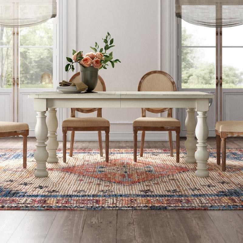 Krem Renkli Genişletilebilir Masif Ahşap Yemek Masası 213 cm – 82468 Krem Renkli Genişletilebilir Masif Ahşap Yemek Masası 213 cm – 82468