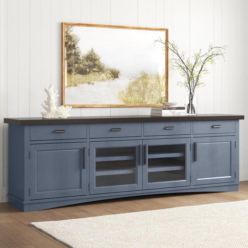 Mavi Endüstriyel Ahşap 88 İnç TV Konsolu 234x46x76 cm – 81010 Mavi Endüstriyel Ahşap 88 İnç TV Konsolu 234x46x76 cm – 81010