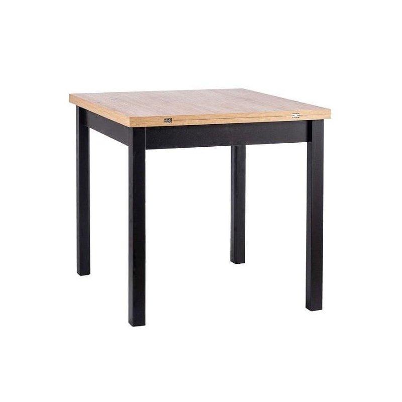 Meşe Zanaatkar ve Siyah Renkli Açılır Yemek Masası 80×80 cm – 82963 Meşe Zanaatkar ve Siyah Renkli Açılır Yemek Masası 80×80 cm – 82963