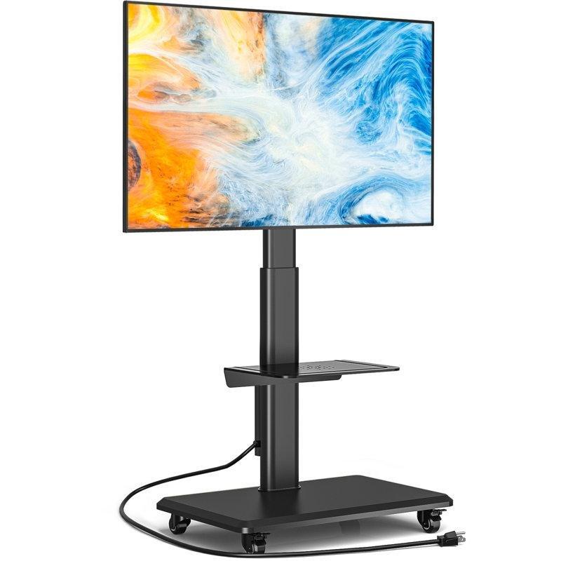 Metal Gövdeli Ayarlanabilir 55 cm Tekerlekli TV Standı – 81391 Metal Gövdeli Ayarlanabilir 55 cm Tekerlekli TV Standı – 81391