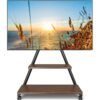 Metal Gövdeli Üçgen Yapılı Tekerlekli TV Standı 43-80 İnç 68 cm Genişlik – 81442