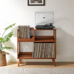 Orta Boy Ahşap Plak Dolabı Turntable Konsolu – 81607