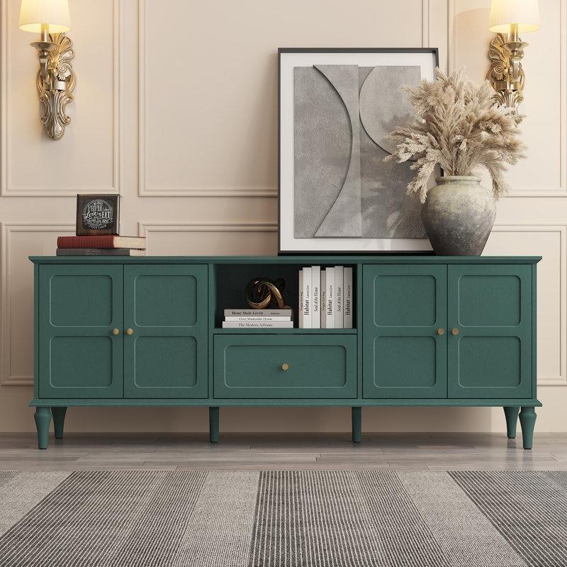 Orta Yüzyıl Tasarımlı Yeşil MDF TV Konsolu 170 cm – 80824 Orta Yüzyıl Tasarımlı Yeşil MDF TV Konsolu 170 cm – 80824