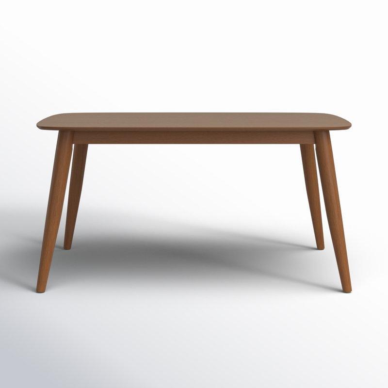 Rubberwood Masif Ahşap Yemek Masası 160×90 cm Konik Bacaklı – 82537 Rubberwood Masif Ahşap Yemek Masası 160×90 cm Konik Bacaklı – 82537