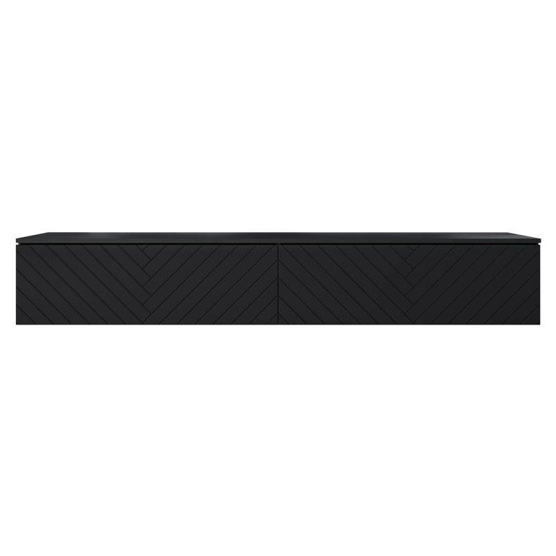 Siyah Çizgili Desen MDF TV Ünitesi 180x30x33 cm – 80599 Siyah Çizgili Desen MDF TV Ünitesi 180x30x33 cm – 80599