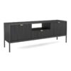 Siyah Laminat Vitrinli TV Ünitesi 154 cm – 82309 Siyah Laminat Vitrinli TV Ünitesi 154 cm – 82309
