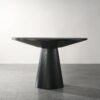 Siyah Masif Ahşap Pedestal Yemek Masası 122 cm Çapında – 82564 Siyah Masif Ahşap Pedestal Yemek Masası 122 cm Çapında – 82564