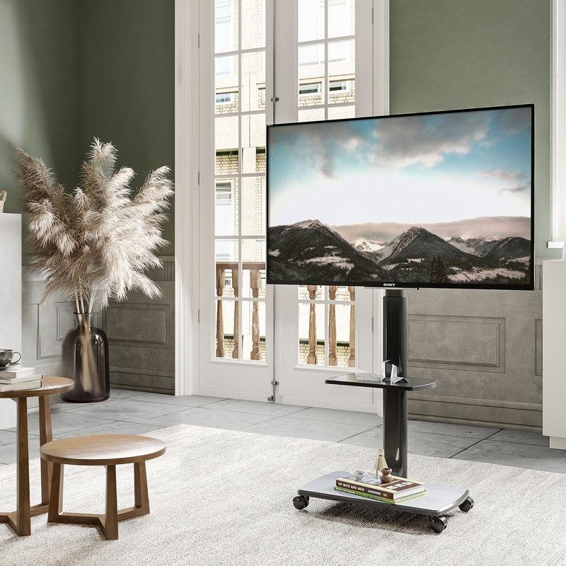 Siyah Metal Endüstriyel Ahşap 32-70 İnç Tekerlekli TV Standı – 81439 Siyah Metal Endüstriyel Ahşap 32-70 İnç Tekerlekli TV Standı – 81439