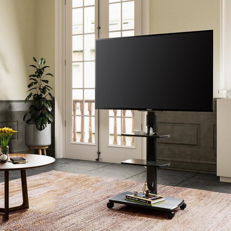 Siyah Metal ve Endüstriyel Ahşap 32-70 İnç Tekerlekli TV Standı – 81430 Siyah Metal ve Endüstriyel Ahşap 32-70 İnç Tekerlekli TV Standı – 81430
