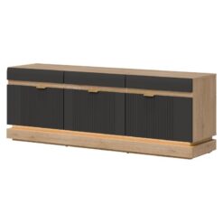 Üç Kapılı Antrasit Mat ve Cremona Torro Ahşap TV Ünitesi 164x585x405 cm – 82015