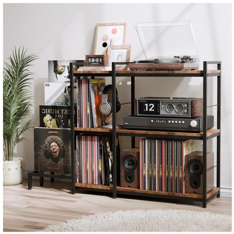 Üç Katlı Kahverengi Endüstriyel Metal Çerçeveli Plak Dolabı 125×124 cm – 81493 Üç Katlı Kahverengi Endüstriyel Metal Çerçeveli Plak Dolabı 125×124 cm – 81493