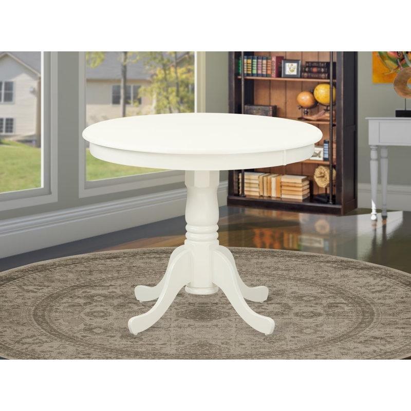 Vintage Krem Renk Yuvarlak Masif Ahşap Yemek Masası 91×91 cm Ayaklı Taban – 82558 Vintage Krem Renk Yuvarlak Masif Ahşap Yemek Masası 91×91 cm Ayaklı Taban – 82558