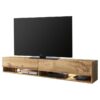Wotaneiche Dekorlu 180 cm LED Aydınlatmalı TV Ünitesi – 80665