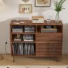 Yüzyıl Ortası Tasarımlı Ahşap Plak Dolabı 93x120x35 cm Kaydırmalı Kapılı – 81769 Yüzyıl Ortası Tasarımlı Ahşap Plak Dolabı 93x120x35 cm Kaydırmalı Kapılı – 81769